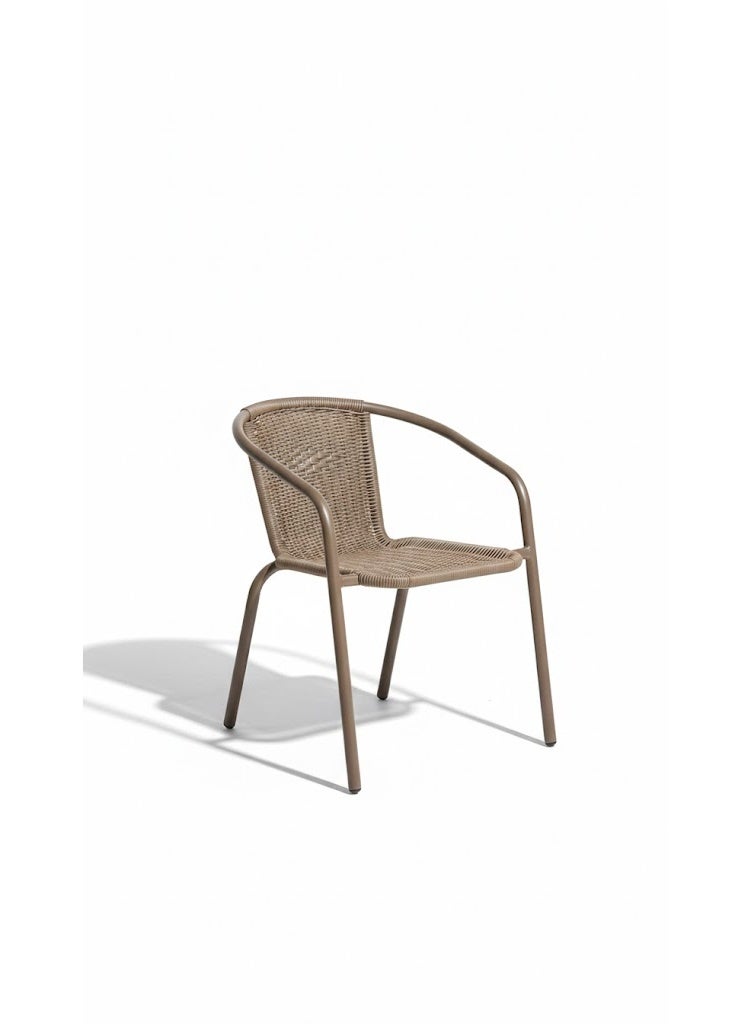 Harmony Home Modern Garden Patio Dining Chair |attan Chair | Weather-Resistant Outdoor Seating for Patio, Balcony & Garden – Brown - Image 2